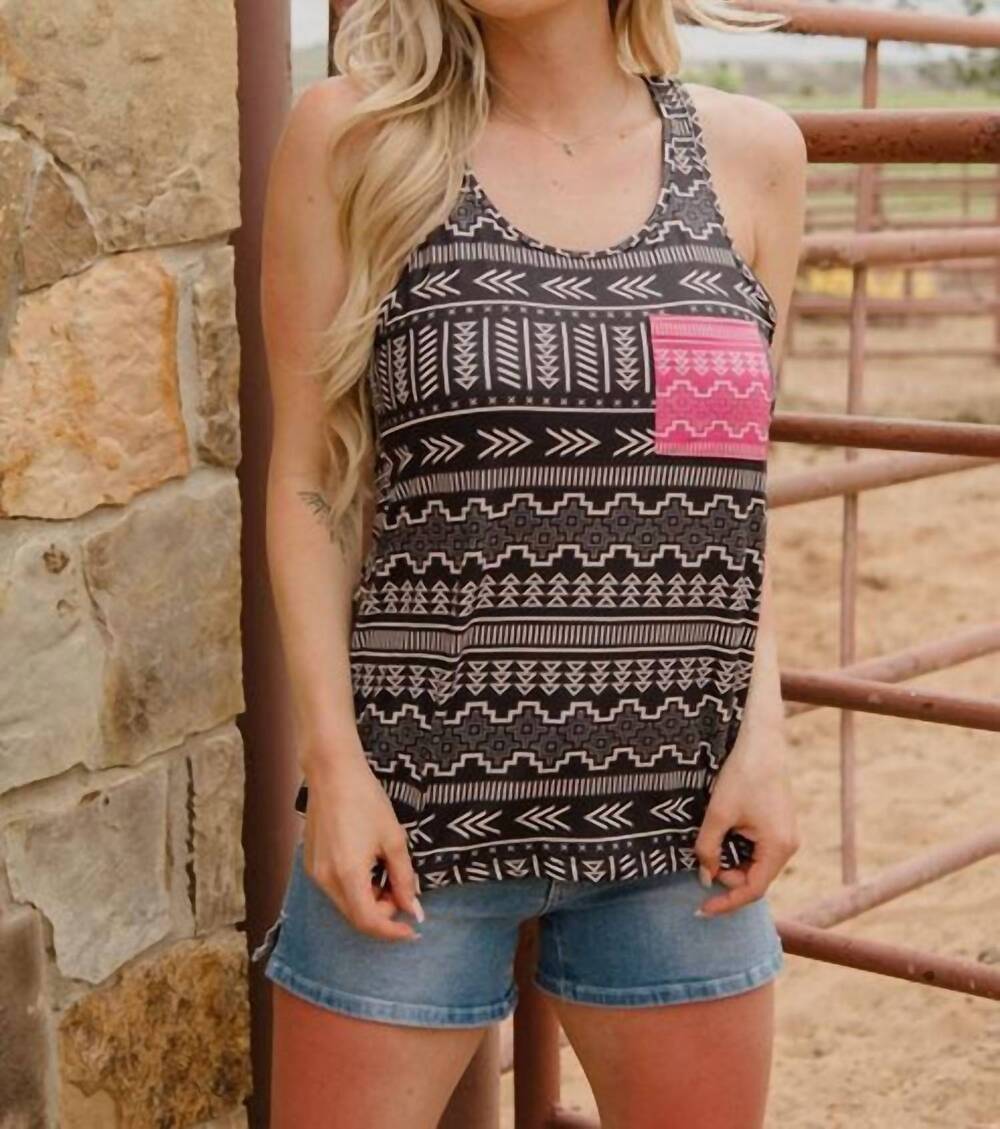 NEW STERLING KREEK summer in san antone tank top in black